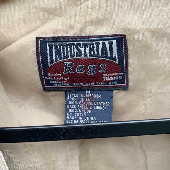 Men’s Industrial Rags suede vest. Size medium. - Picture 2 of 6